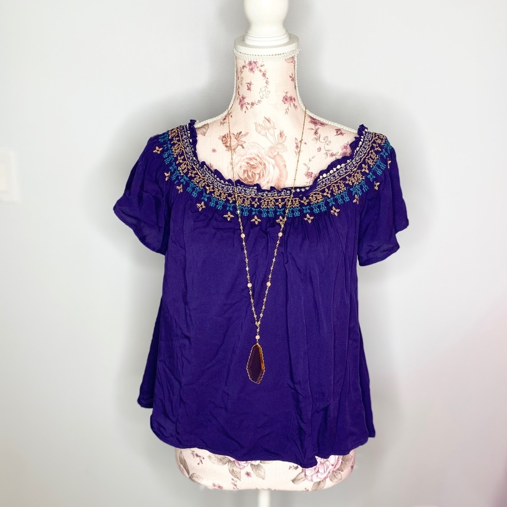 NWT Off the shower boho summer top